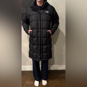 North Face black puffer parka Jacket